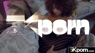 5KPORN Ideal Ebony Cecilia Lion Takes An Epic Facial