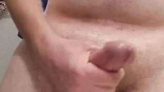 edging slow, pre cum leaks down trembling butt