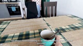 Stepson Banged Big Breasted Stepmom Whilst Her Hand Got Stuck in the Bed Mechanism