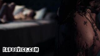 Asian Honey Lulu Chu Enticed by Pervy Roommate in a Three-some Sex