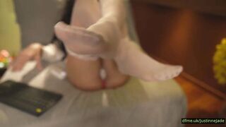 Instant Chemistry Ribald Chat. soaked and wild masturbation, edging, show-off legs!