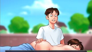 Summertime Saga - My Stepmom and her almost any astonishing friend have a trio