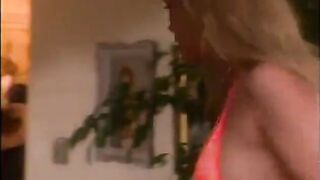 Hot ebony sits on a huge shlong to ride it hard and fast