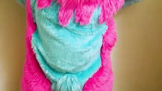 Totally An "Accident" - A full fursuiter pisses themselves