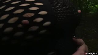 KILLERGRAM - Lara J Drops To Her Knees For Her Dogging Mission And Drains The Balls Of The Cum Team