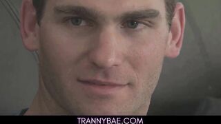 Fucking My T-cutie Stepmom While This playgirl Jerking Her Shecock