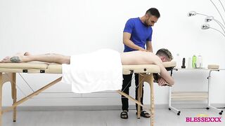 Tantric massage by a straight stud