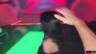 Risky Anal Sex in a Nightclub Throne-room - Stranger Angel Gives It in the Ass
