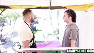 Sneaky Step Daughter Sucks & Bangs Step Dad