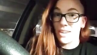 Risky Parking Garage Clitoris Rubbing Car Masturbation