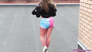 Cute sweetheart oral big jock - cum in mouth on the roof POV