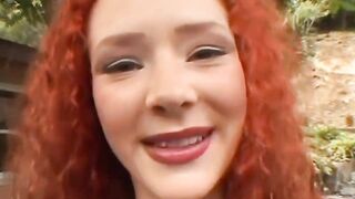 Biggest weenies for a busty redhead