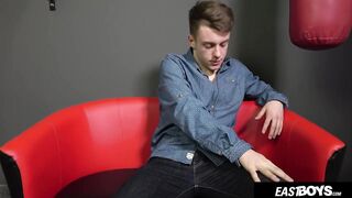 Golden-haired Twink Jerks Big Cock