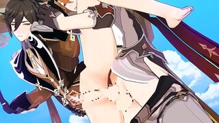 Tartaglia pumps Zhongli full - Genshin Impact Yaoi Animation