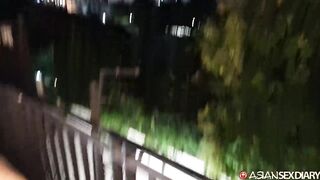 Horny small Asian hotty has bj pleasure