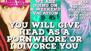 Seen Your Search History YOU Will Be My Pornwhore or I Divorce YOU