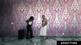 ADULT TIME - Heartbroken Ana Foxxx Catches Ex With Recent Hottie August Skye & Has To Watch 'em Bang