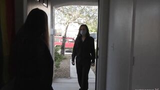 Post Quarantine Sex For Lesbian Lovers Ariel X And Sinn Sage With Ding-rod Screwing