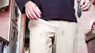 Pee myself and gulp it