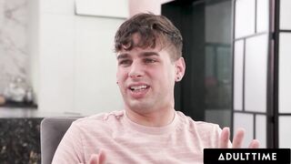 ADULT TIME - Naughty Tiny Dylan Moore Seduces Shocked StepCousin By Showing Him Her Moist Cunt