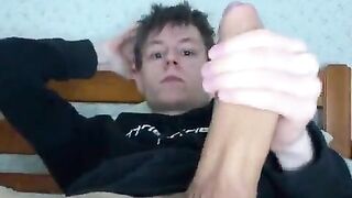 Young Student Home Alone With A Monster Boner And Lots Of Sperm