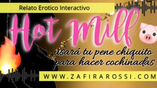 ARGENTINA - MILF USA TU PENE CHIQUITO PARA HACER COCHINADAS - AUDIO HAWT INTERACTIVO - JOI STYLE ASMR
