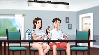 Stepsister's snatch is made for a creampie - Summertime Saga 35 By DarkCookie - 3D Hentai Porn Game