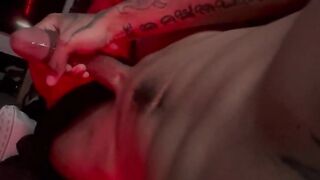 Quiet fingers twist, cum builds slow and deep