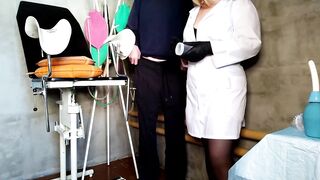 Fulfilled a mature nurse's messy fantasies