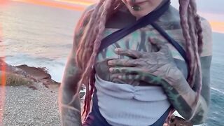 Alt Tattooed Couple’s Perverse Road Travel Adventures - Outdoor Kinky Pleasure