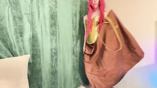 Pyra Flame Pixie Seduction - Red Lingerie Tease to Fiery Ride