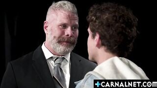 Cain Marko Suits Up to Dominate Slave Boy Bunker Payne