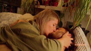 close POV sex with kisses, mutual touch, and real couple orgasms