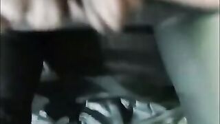 brunette with stepfather dressed as a gal, they make him cuckold in the butt, rich anal with semen a