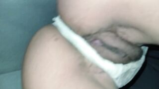 Below her skirts they put a finger in her twat during the time that she shows her bazookas and moans oldcuck moans