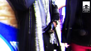 BLACK WEENIE and HIS BUDDY fuck this SKINNY DOXY: INTERRACIAL TRIO OUTDOOR! StevenShameDating