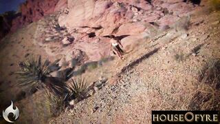 HOUSEOFYRE- Busty Granola Girl INDICA FLOWER Twerks on a Penis