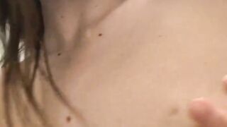 Lascivious Solo Female Masturbation Fit Teenager Sucking on Natural Breasts Fingerting Dark hole and Vagina Ribald Talk Shy