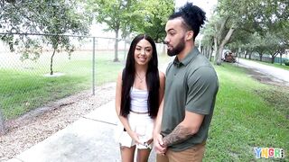 YNGR - Nervous Hottie Bianca Bangs Tries Out Herself In Porn For the first Time