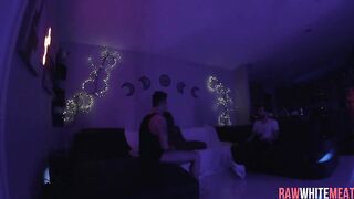 Well hung white boy tears up tight black vagina BTS