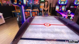 Real Teens - Bella Luna Got Her Constricted Snatch Screwed After Arcade Games