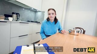 DEBT4k. Olivia Westsun is having her first ANAL sex