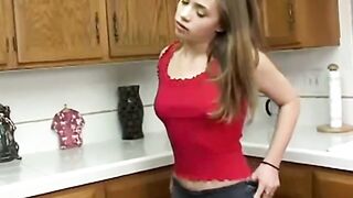 Little april fingering her sexy taut vagina