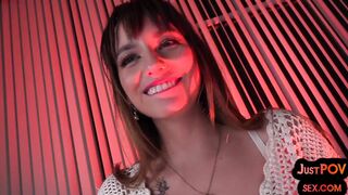 3-some loving POV teens pussynailed while facesitting