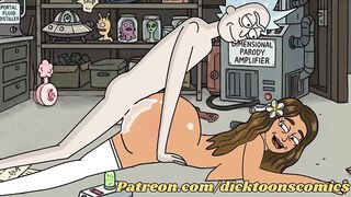 Rick screws summer’s Lalin beauty friend - rick and morty cartoon anime