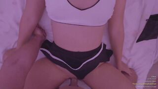 Schoolgirl skirt and nothing else but enjoyment