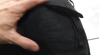 Oiled Golden-haired MILF Takes Thick Cock Deep in Doggy