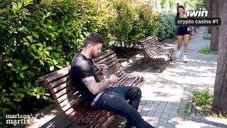Colombian woman in Spain seeks dudes on the street with big dicks for sex - Mariana Martix & Raul Bud