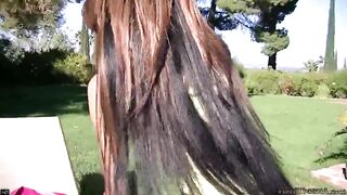 Sexy Petite Trisha Anal Masturbate Outdoor