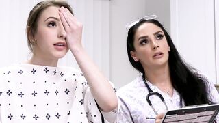 Sinful Nurse Giving The Busty Patient A Peculiar Treatment While The Perv Doctor Prepares A Schlong Cure